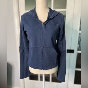 JUICY COUTURE zip up hoodie, navy, size L